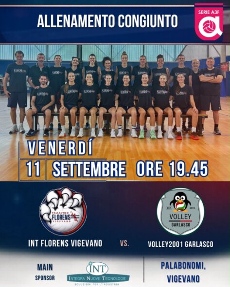 La prima squadra femminile della Pallavolo Florens Vigevano esulta al Pala Bonomi