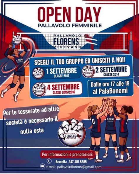 Bambine che giocano a minivolley in palestra